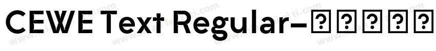 CEWE Text Regular字体转换